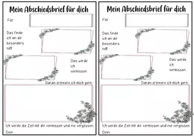 Vorschau - Arbeitsblätter - Abschiedsbrief von Schüler*innen - Seite 3