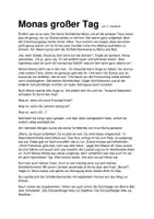 Vorschau - Text - Schulanfang - Monas großer Tag - Seite 1