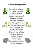 Vorschau - Poster - See you later alligator - Verabschiedungsritual - Deckblatt