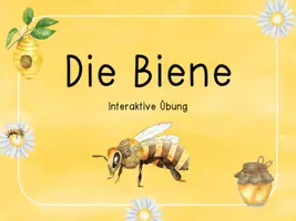 Vorschau - Interaktives Material - Die Biene - eine interaktive Leseübung - Seite 1