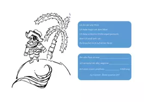 Vorschau - Arbeitsblätter - Der alte Pirat Arbeitsblatt - Deckblatt
