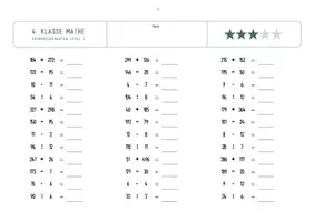 Vorschau - Arbeitsblätter - Klasse 4: Grundrechenarten (Zahlenraum bis 2000) Level 3 - Seite 3