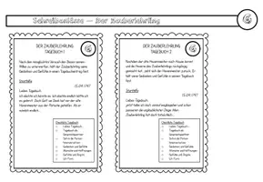 Vorschau - Arbeitsblätter - Ballade Schreibanlass Der Zauberlehrling Brief & Tagebuch - Deckblatt