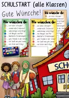 Vorschau - Mal- und Bastelvorlagen - Guten Schulstart (alle Klassen) - Schokolinsen Geschenk / Gruß - Deckblatt