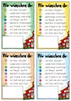 Vorschau - Mal- und Bastelvorlagen - Guten Schulstart (alle Klassen) - Schokolinsen Geschenk / Gruß - Seite 1