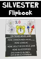 Vorschau - Arbeitsblätter - Silvester Flipbook - Deckblatt