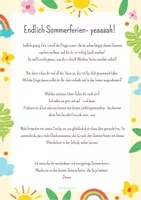 Vorschau - Arbeitsblätter - Sommerferien Glücksmomente Sammlung - Deckblatt