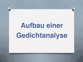 Aperçu - Expériences - Lyrik: Liebeslyrik - Gedichtanalyse - Page de couverture