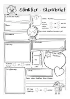Vorschau - Arbeitsblätter - Steckbrief - Stinktier / Stinktierklasse / Klassenmaskottchen - Seite 2
