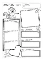 Vorschau - Arbeitsblätter - Das bin ich - Stinktierklasse Klassenmaskottchen - Seite 2