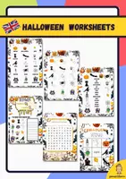Vista previa - Hojas de trabajo - HALLOWEEN WORKSHEETS - Portada