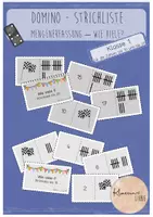 Vorschau - Spiele - Rechendomino Strichliste Mengenvorstellung Klasse 1 - Deckblatt