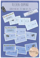 Vorschau - Spiele - Rechendomino Addition Klasse 1 - Deckblatt
