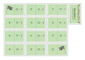 Vorschau - Spiele - Rechendomino Subtaktion Klasse 1 - Seite 2