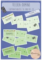 Vorschau - Spiele - Rechendomino Subtaktion Klasse 1 - Deckblatt
