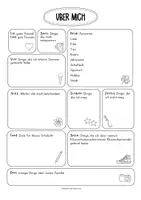 Vorschau - Arbeitsblätter - Alles über mich: Schulstart/Kennenlernen Eisbrecher (Deutsch; DaZ) - Seite 2