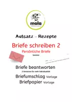 Vista previa - Unidades / Secuencias / Situaciones de Aprendizaje - AUFSATZ-REZEPTE : Briefe beantworten 2 Sommer - Alemán - Portada