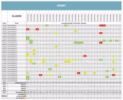 Vorschau - Unterrichtsreihen - Digitale Klassen-Noten-Liste für den Sportunterricht - Seite 1
