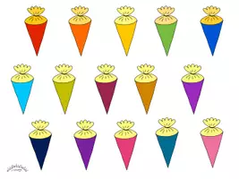 Vorschau - Mal- und Bastelvorlagen - Muffin-Topper / Cake-Topper / Spieße „SCHULTÜTE“ - Seite 3