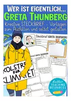 Aperçu - Apprentissages en autonomie - Greta Thunberg Steckbrief Deutsch Allemand - Page de couverture