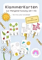 Vorschau - Spiele - Klammerkarten zur Mengenerfassung ZR 1-10 - Deckblatt