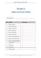 Vorschau - Arbeitsblätter - Freebie Übungen zu langen und kurzen Vokalen - Seite 3