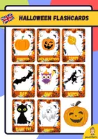 Vista previa - Tarjetas / Manipulativos - HALLOWEEN FLASHCARDS - Portada