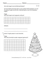 Vorschau - Arbeitsblätter - Weihnachten - Weihnachtliche Rechenaufgaben Mathematik Klasse 3 / 4 - Seite 1