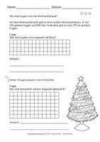 Vorschau - Arbeitsblätter - Weihnachten - Weihnachtliche Rechenaufgaben Mathematik Klasse 3 / 4 - Seite 2