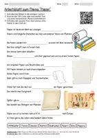 Vorschau - Arbeitsblätter - Arbeitsblatt "Papier" + Onlineübung & MP3 + Mindmap + Infografik - Deckblatt