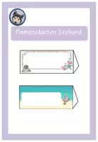 Vorschau - Präsentationen/Tafelbilder - editierbare Seehund Namenskarten Seehundklasse #Klassentier - Deckblatt