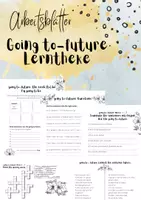 Vorschau - Arbeitsblätter - going to - future: Lerntheke mit Lösungen - Deckblatt