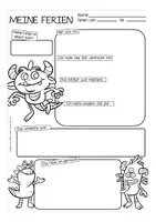 Vorschau - Arbeitsblätter - Ferienbericht - Monsterklasse / Klassenmaskottchen Monster - Seite 3
