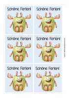 Vorschau - Anderer Materialtyp - Feriengrüße - Monsterklasse / Klassenmaskottchen Monster - Seite 2