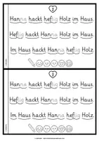 Vorschau - Arbeitsblätter - Lese-Flitzer | Buchstabe H/h | Lesetempo-Training | Grundschrift - Seite 3
