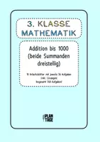 Vorschau - Arbeitsblätter - Klasse 3/4: Addieren bis 1000 (beide Summanden dreistellig) | 360 Aufgaben - Deckblatt