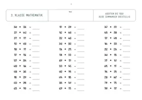 Vorschau - Arbeitsblätter - Klasse 3/4: Addieren bis 1000 (beide Summanden dreistellig) | 360 Aufgaben - Seite 3