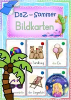 Vorschau - Fördermaterial/Inklusion - DaZ/DaF - "DER SOMMER": Wort-Bildkarten - Deckblatt