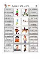 Vorschau - Spiele - Klammerkarten zum Thema "hobbies and sports" (Infinitiv) - Seite 3