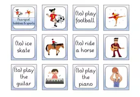 Vorschau - Spiele - Paarspiel zum Thema "hobbies and sports" (Infinitiv) - Seite 1