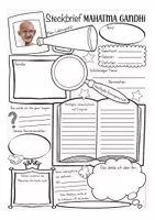 Aperçu - Feuilles d'exercices - Mahatma Gandhi Steckbrief Deutsch / Geschichte / bilingualer Unterricht Allemand - Page 2