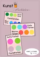 Vorschau - Präsentationen/Tafelbilder - Kunst Farblehre / Bildkarten (Tafelmaterial) - Deckblatt