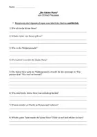 Vorschau - Arbeitsblätter - schriftliche Arbeitsaufträge "Die kleine Hexe" v. Preussler - Deckblatt