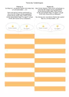 Vorschau - Arbeitsblätter - Vorlage Tandembogen orange und grau - Deckblatt