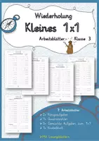 Vorschau - Arbeitsblätter - Wiederholung Kleines 1x1 Anfang Klasse 3 - Deckblatt