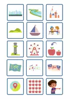 Vorschau - Mal- und Bastelvorlagen - Flash Cards 5. Klasse | passend zu G Access 01 - Seite 2