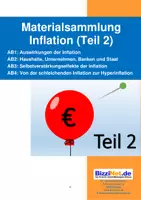 Vorschau - Unterrichtsreihen - Materialsammlung "Inflation" - Teil 2 - Deckblatt