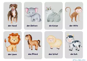 Vorschau - Spiele - Flashcards Tiere Tiergeräusche Spielideen - Seite 2