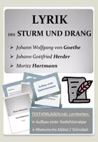 Vista previa - Hojas de trabajo - Lyrik: Sturm und Drang - Gedichtanalyse - Portada
