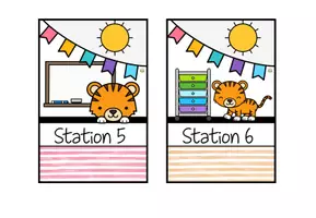 Vorschau - Poster - Stationsschilder für Stehrahmen – Stationenbetrieb – Tigerklasse - Seite 3